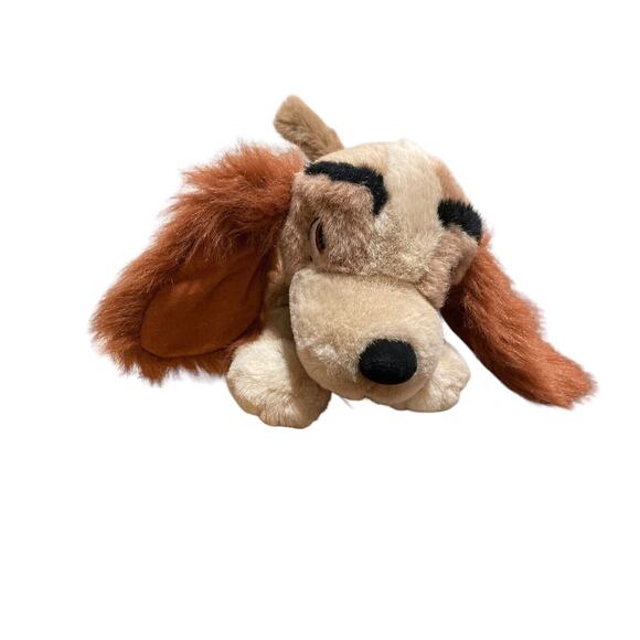The Disney Store Vintage Lady And The Tramp 12” Bean Bag Stuffed Plush Dog Toy - Picture 2 of 10